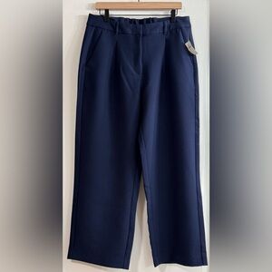 Women’s Old Navy Navy Blue Wide-Leg Trousers Petite Large